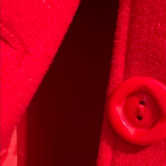 Red Women's Trench Coat - Picture 2 of 9